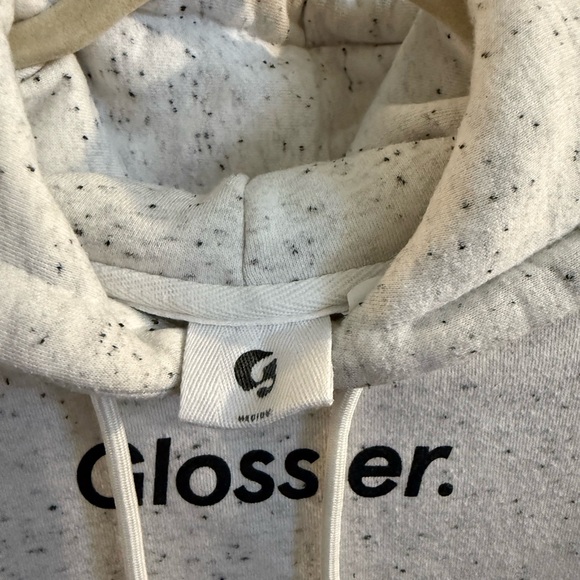 Glossier Light Gray Terrazzo Hoodie - Picture 7 of 7